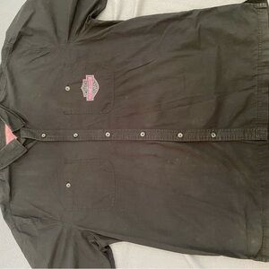 Harley-Davidson Black Button-Up Shirt